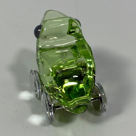 RARE !!! Swarovski small Crystal Fred the Frog Green Wheels 657108- No Box - Picture 6 of 8